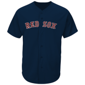 Red-Sox Official MLB Full Button Youth Jersey - MAHD684Y